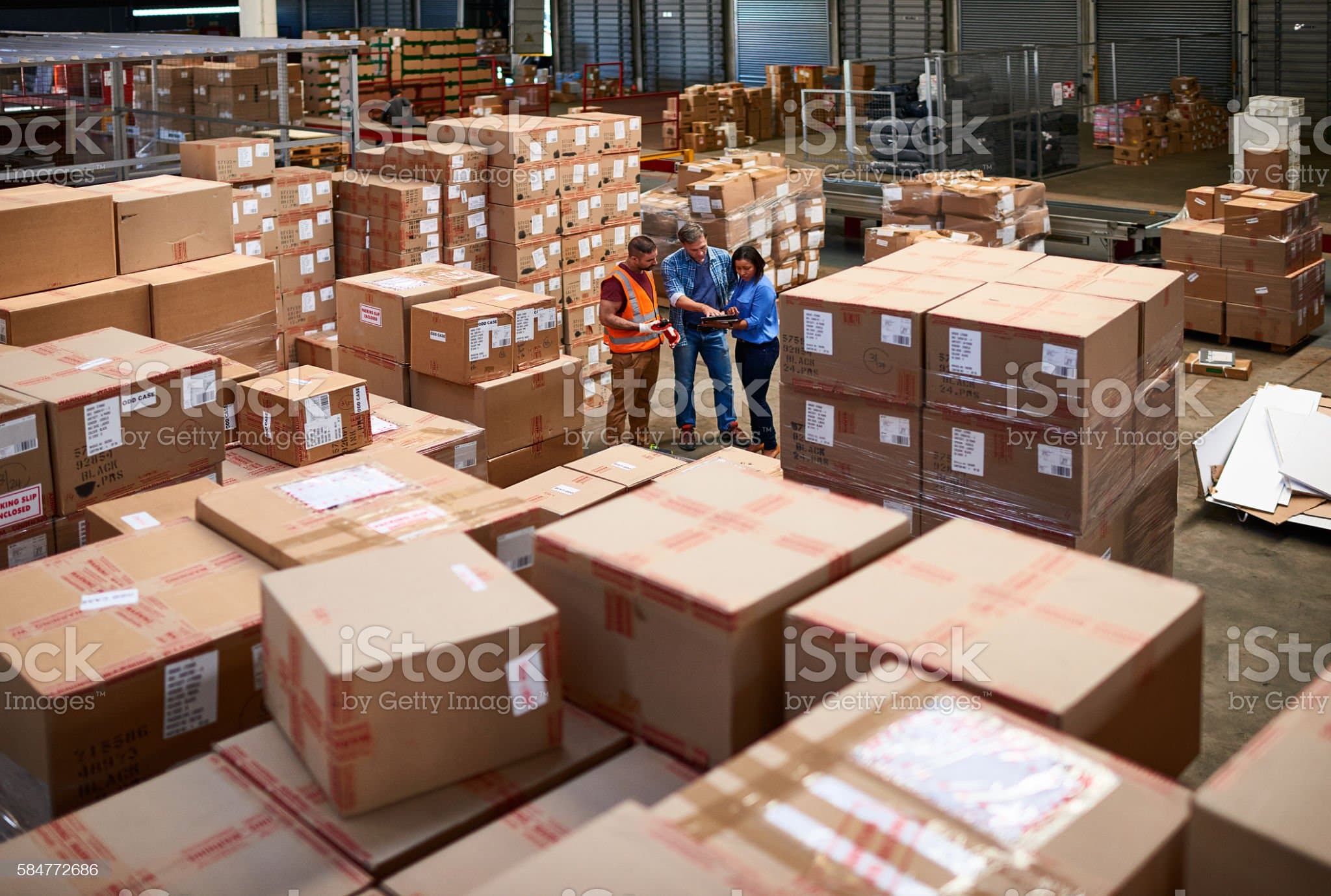 jit office with trucks parked